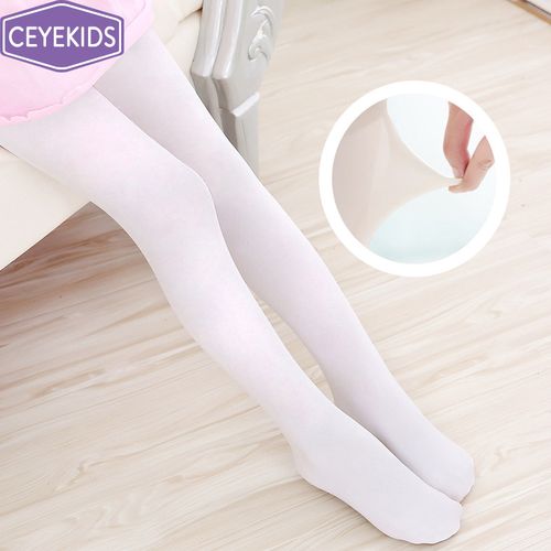 儿童舞蹈袜练功专用袜子连裤袜女童白色加绒加厚跳舞袜丝袜打底裤