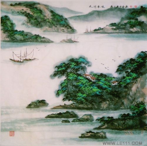 刘武君-刘武君的作品"太湖春晓"-淘宝-名人字画-书画