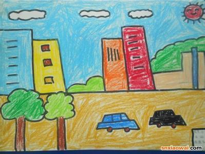 美丽的家乡简笔画四年级