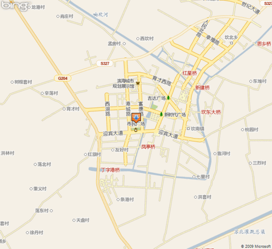 盐城市滨海县地图