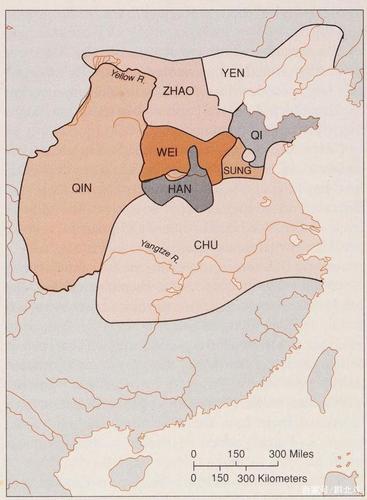 战国时代的地图