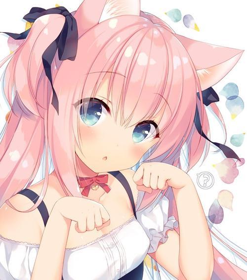 二次元猫耳朵女生头像