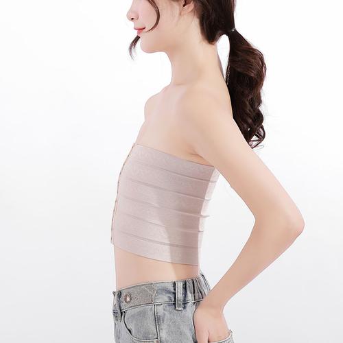 束胸内衣女les绷带收胸带绑带短款无肩带缩胸隐形显胸小t塑胸裹胸