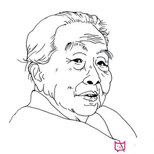 冰心奶奶简笔画