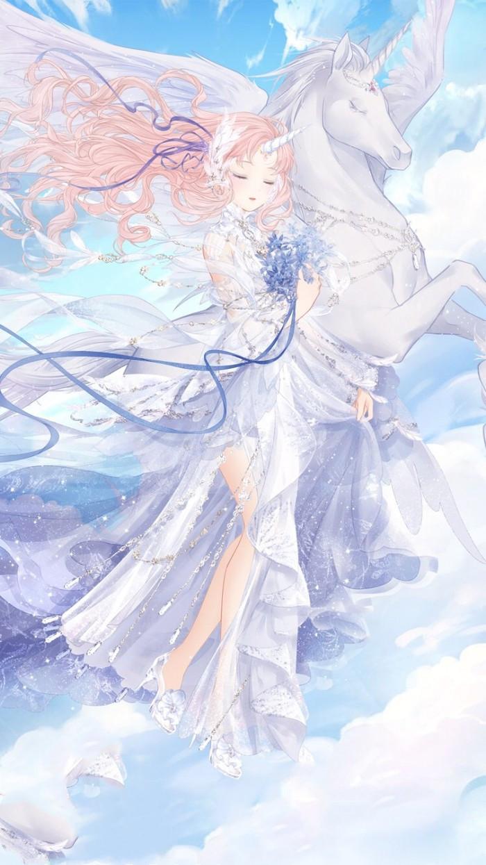 一组画风华丽唯美的人物插画,画中的少女"如梦似幻"好看极了!