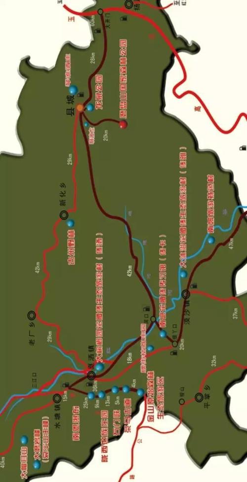 自驾:昆明至新平县城全程约180公里,耗时2