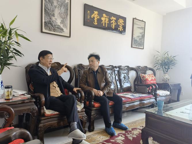 我会执行会长蒯天拜望江苏省文联名誉主席原江苏省委副书记顾浩