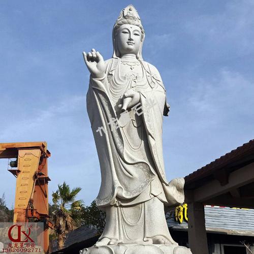 寺庙观音石像价格观音菩萨石雕的观音石雕像