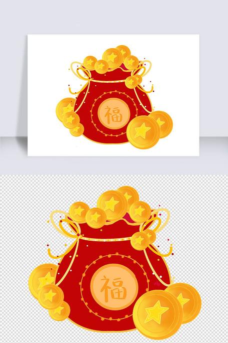 福袋溢满福气满满新春贺岁