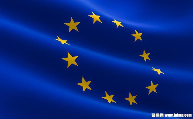 蓝色欧盟国旗
