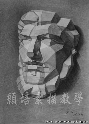 素描教学五十五:石膏像对比训练(五)——亚历山大
