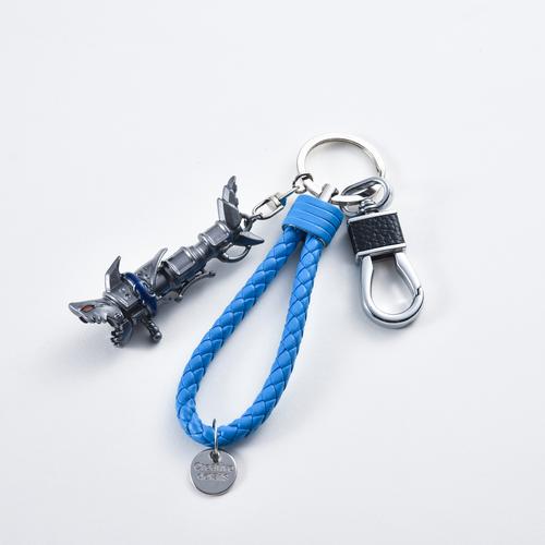 英雄联盟金克丝武器鱼骨头钥匙扣挂件 创意个性金属钥匙扣皮绳扣