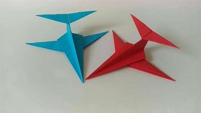 折纸飞机的步骤图解,步骤简单