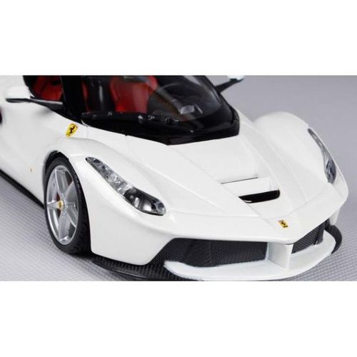 比美高 1:24法拉利laferrari白色仿真合金汽车模型经典跑车车模【11月