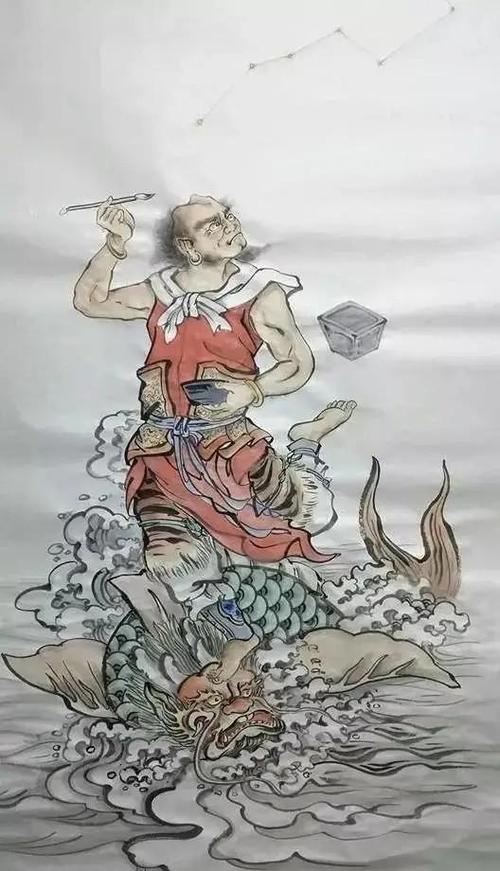 国画魁星点斗!独占鳌头!吉祥寓意国画!