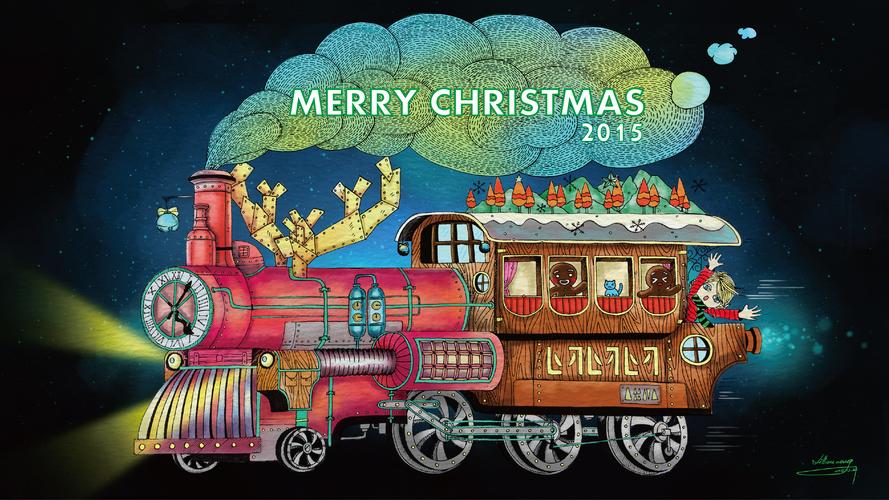 圣诞列车|插画|创作习作|lilliangnaw - 原创作品 - 站酷 (zcool)