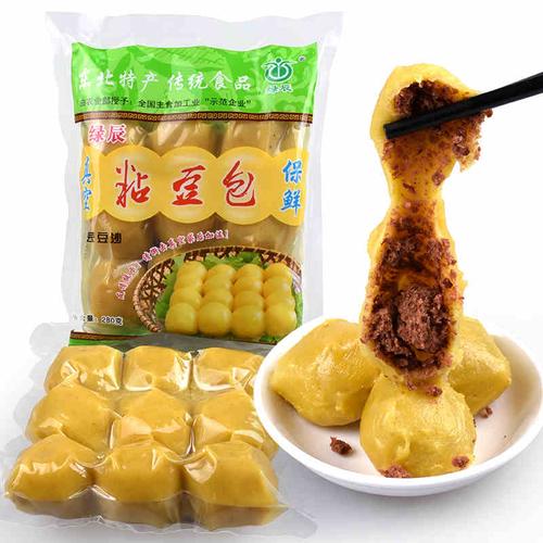 东北特产正宗绿辰粘豆包280g真空包装农家风味年豆包