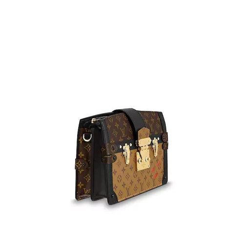 louisvuitton/路易威登18秋冬秀款trunk女士限量版拼色