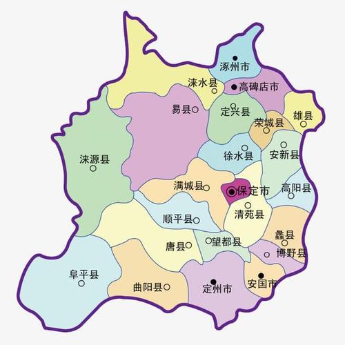 保定区划图