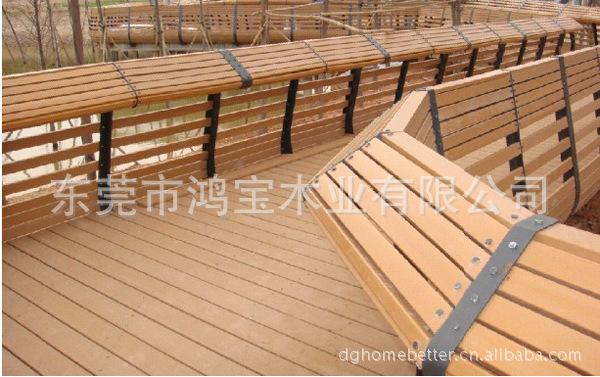 厂家直销pvc共挤木塑护栏 防腐木护栏 户外工程木护栏