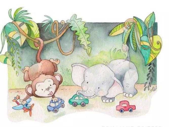 很久很久以前,森林里居住着许多小动物,有老虎,熊猫,兔子,大象,猴子