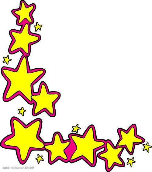 星星图案黑板报 黑板报图片大全