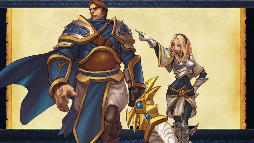 求这张盖伦和拉克丝兄妹图原图