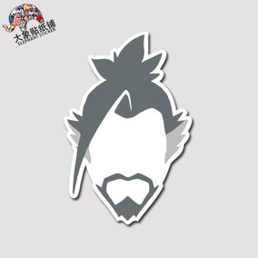 守望先锋贴纸半藏喷漆周边贴纸行李箱贴纸overwatch头像贴纸