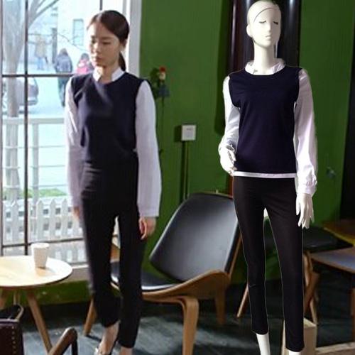 杉杉来了元丽抒李呈媛同款韩版休闲裤铅笔裤中高腰黑色长裤2014秋