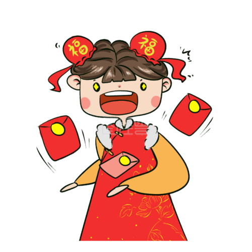 图怪兽原创元素好多红包卡通表情包