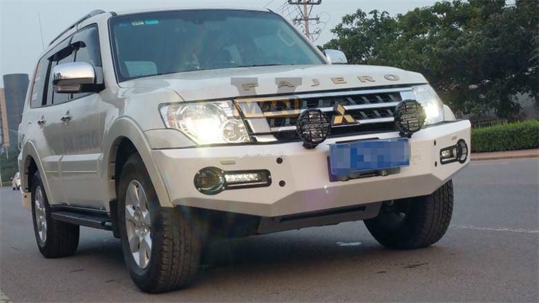 热卖三菱v93前杠保险杠越野改装外饰件帕杰罗v97前杠防撞梁竞技前杠