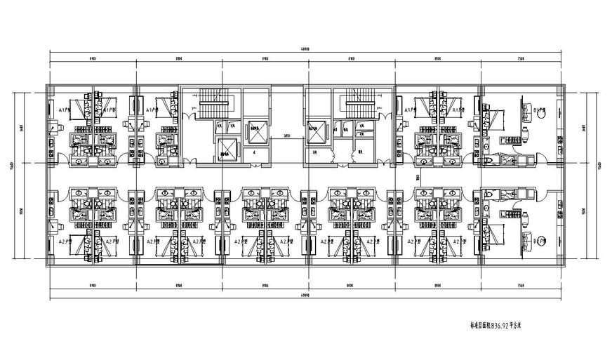 酒店式公寓户型平面图设计
