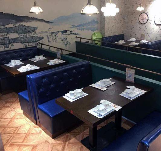 [李豪家具] 定制简约咖啡厅快餐店甜品店奶茶店西餐厅火锅店卡座沙发