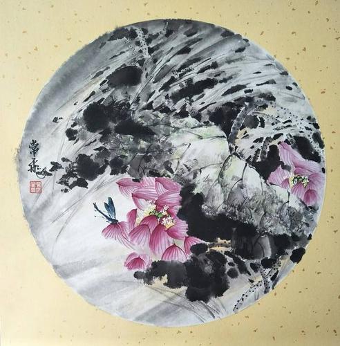 17幅花鸟团扇美到让人心醉!菡兰桃竹生雅气,鸟虫蜂蝶爱传情