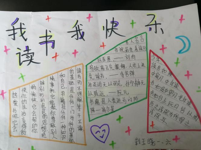 一年级六班快乐阅读手抄报