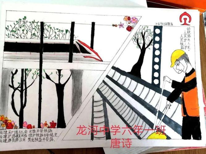 讷河市共青团:绘画比赛优秀作品展"人民铁路人民护 护
