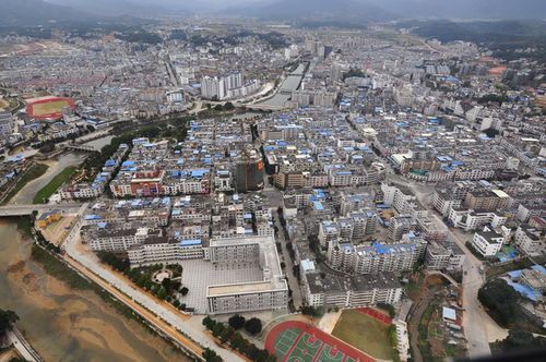 武平县城一角俯视图