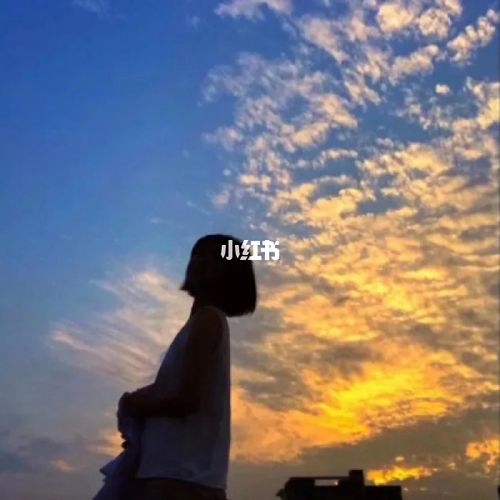 关于天空与背影的女生头像_女生头像_头像_素材_头像