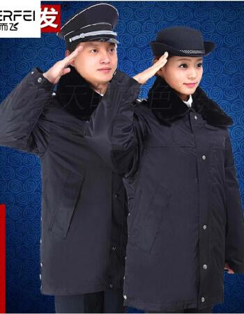 警服冬装男女保安铁路乘务员车站银行员工检察法院税务局事业单位棉衣
