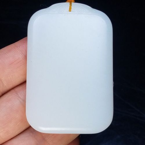 挂件无事牌子羊脂白玉新货新疆和田男女女款颈饰