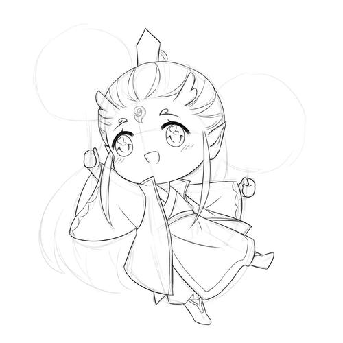 q版漫画小教程教你画敖丙