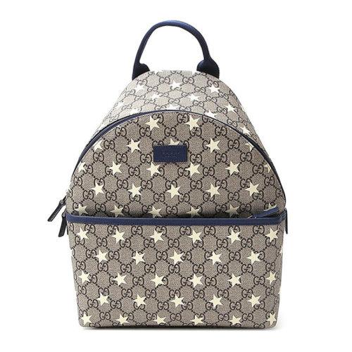 gucci/古驰 中性双g印花帆布可爱双肩书包儿童包双肩包