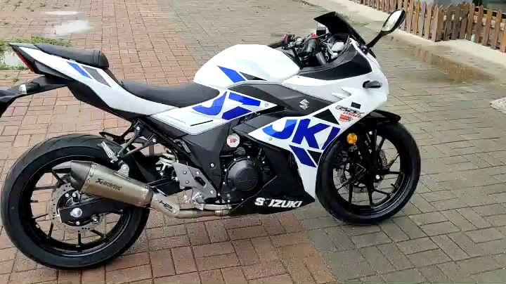 铃木gsx250r-a冰川白改装清单,哈罗摩托