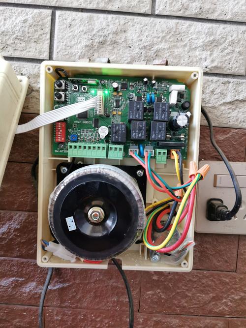 阿尔卡诺开门机控制器庭院八字遥控电动门控制箱