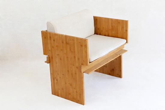 创新榫卯结构-竹制文房家具