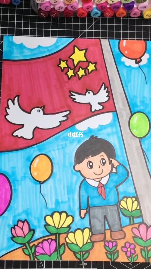 愿我的祖国繁荣昌盛,世界和平_儿童画_文化_绘画