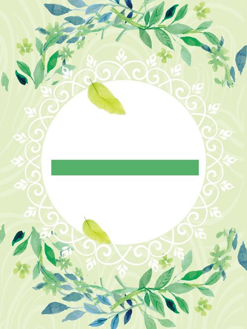 绿色清新春装新品上市促销宣传海报背景素材