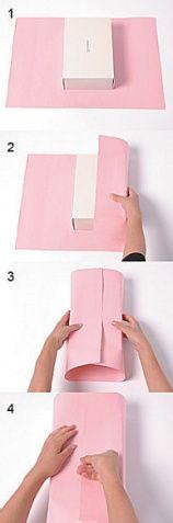 怎么用包装纸包礼物