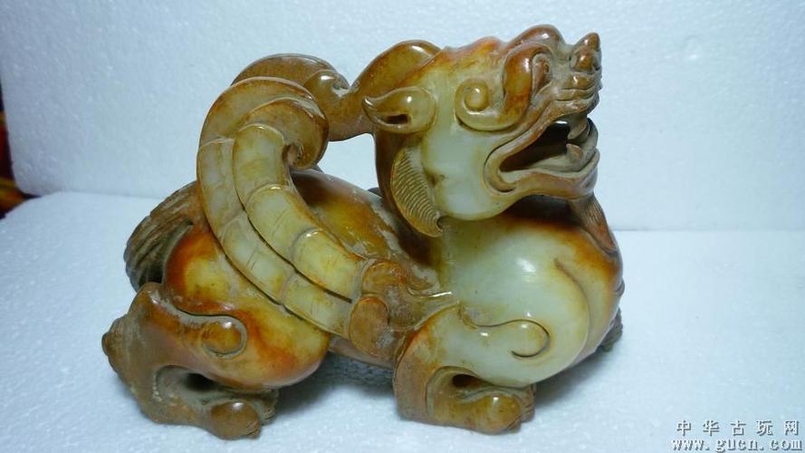 集市捡漏 玉器玉雕  藏品尺寸/规格:0 汉代和田玉獣 造型精湛做工精细