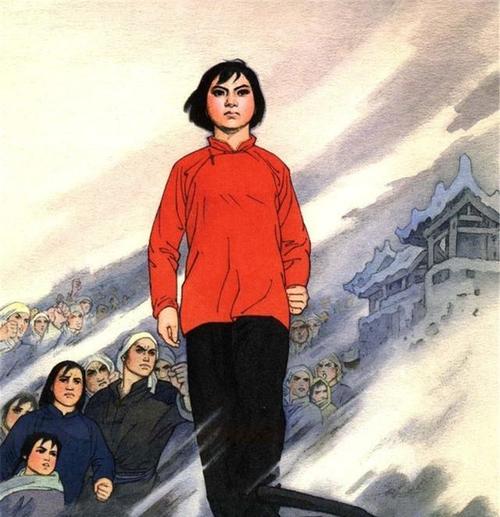 全彩本连环画《刘胡兰》经典绘画作品